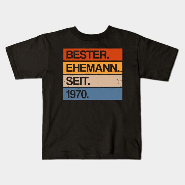 Best Husband Since 1970 Germany Text Kids T-Shirt by Kocekoceko